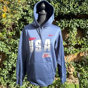 Nike USA Hockey Mens Sweatshirt Hoodie Size Small
